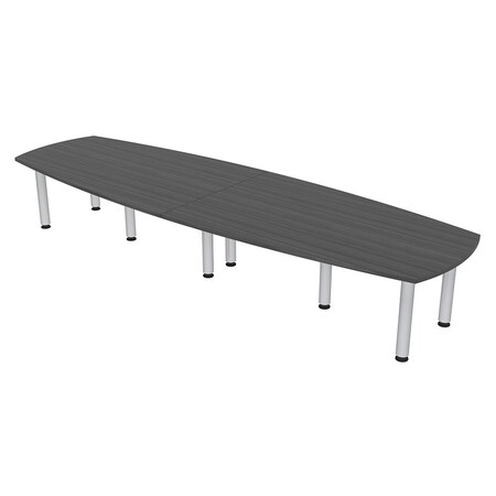 Skutchi Designs 45 in W, 145 in L, 29 in H, Engineered Wood Top, Grey HAR-ABOT-46143-PT-AN